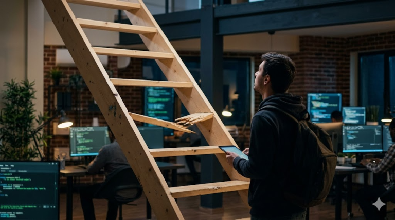 The Broken Rung: How AI Is Reshaping the Software Engineering Career Ladder