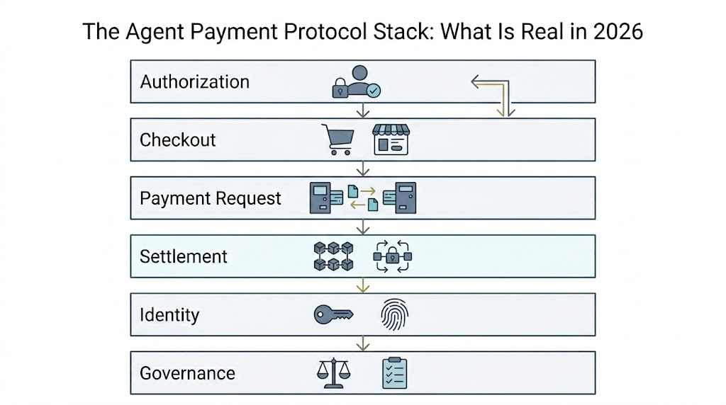 The Agent Payment Protocol Stack: What Is Real in 2026