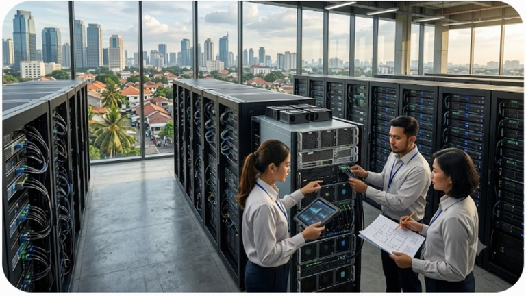 Compute cluster, 5G, dan transfer teknologi: fondasi AI Indonesia